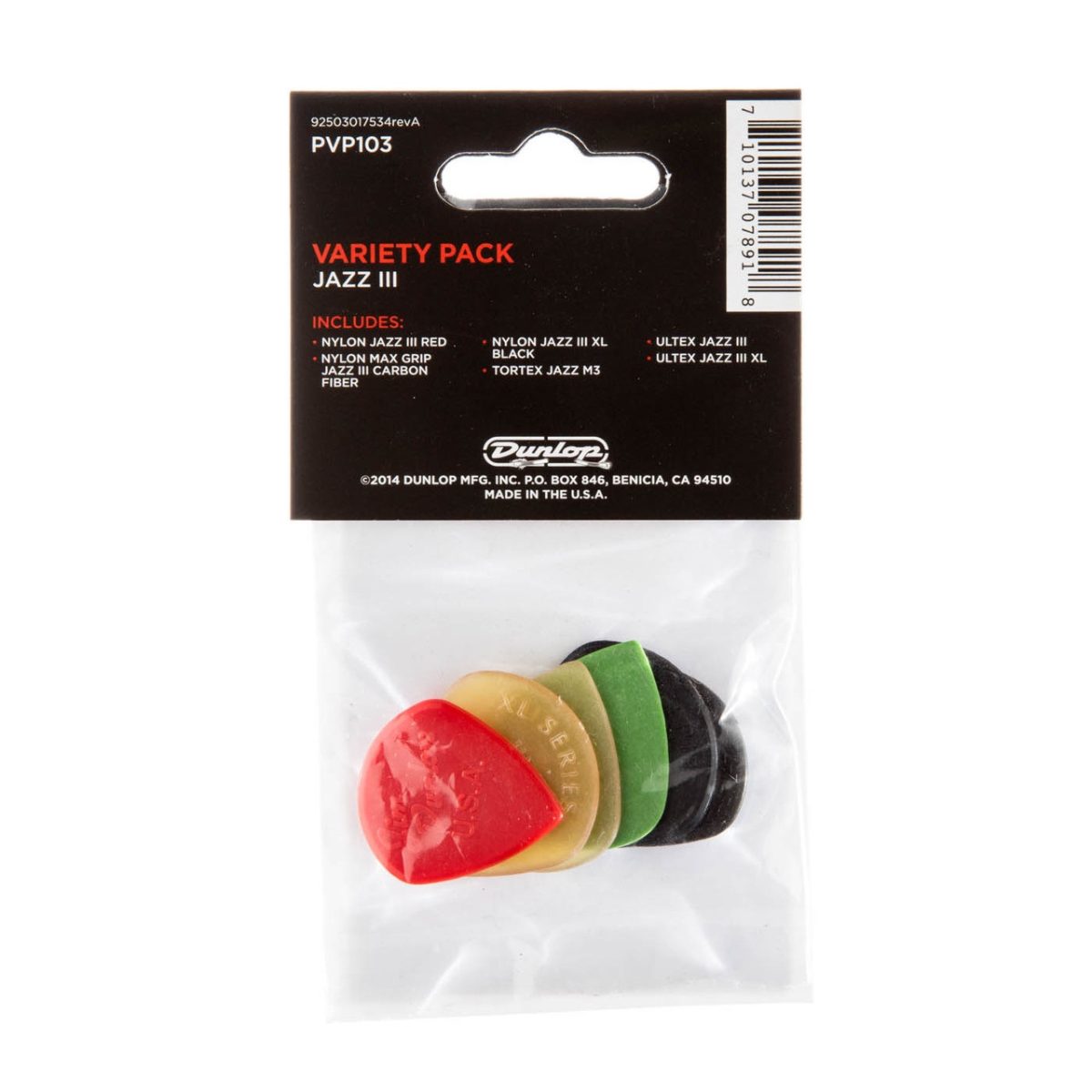 Dunlop - Jazz III Pick Variety Pack - PVP103
