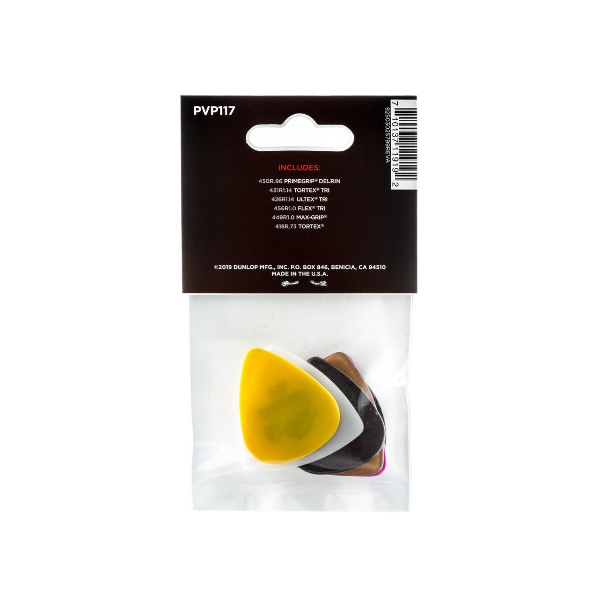 Dunlop - PVP117 Bass Pick Variety Pack Back