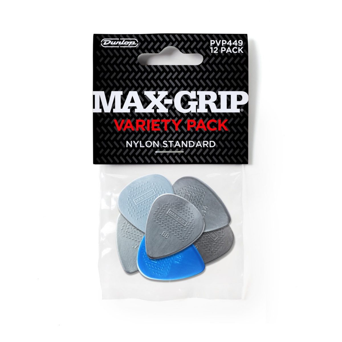 Dunlop - 12 Pack Max-Grip Nylon Standard Pick Variety Pack #PVP449 — 1