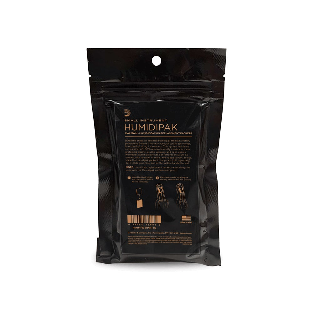 D'addario - 2-Pack Refill Humidipak Maintain