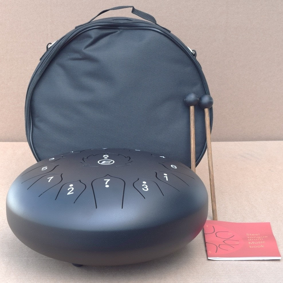 Ecko - 12″ 13 Notes Black Tongue Drum #TD12/13N
