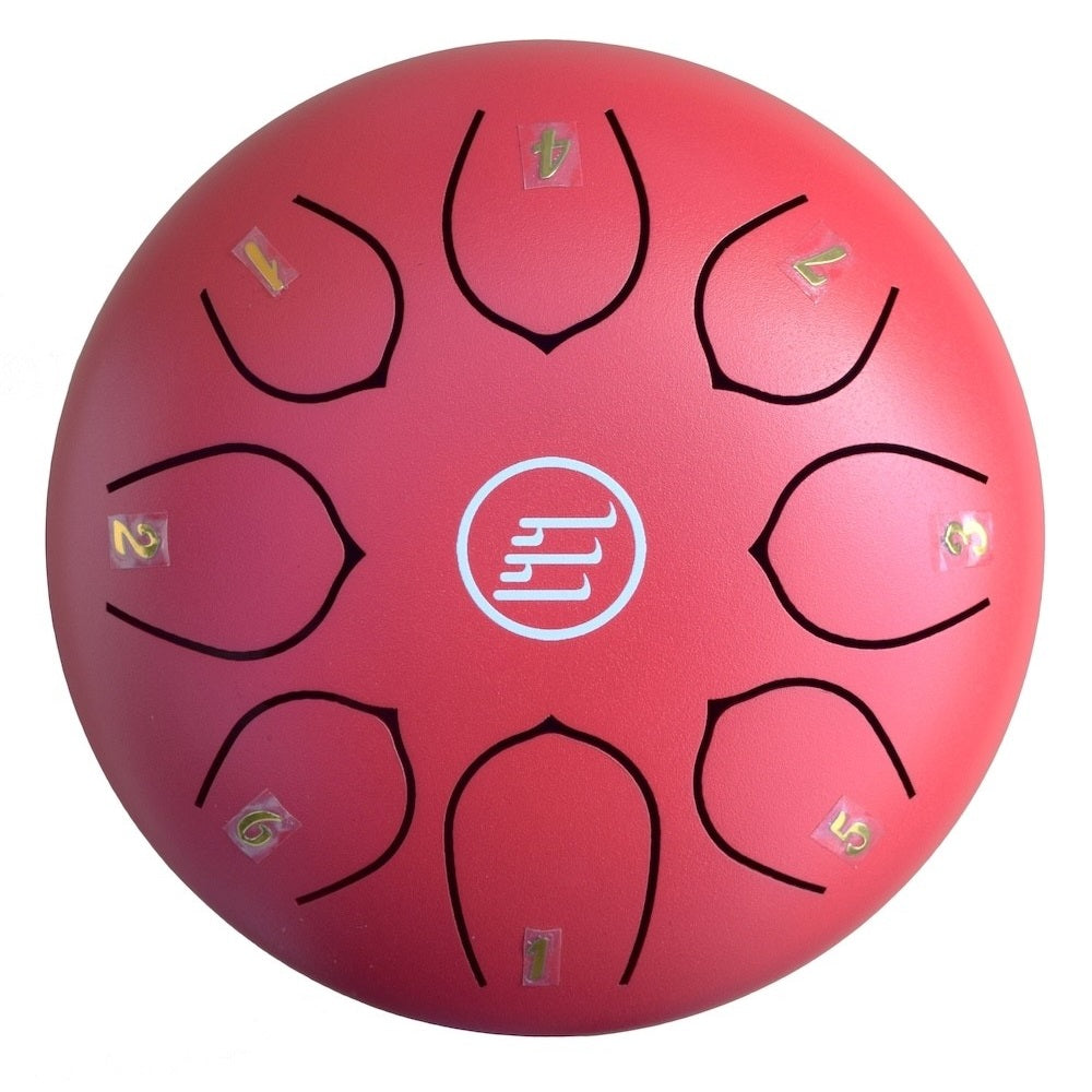Ecko - 8 Notes Tongue Drum 6″ Red #TD6/8N