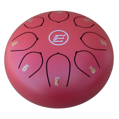 Ecko – Tambour à languette 8 notes 6″ rouge #TD6/8N