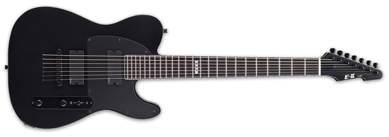 ESP - LTD E-II T-B7 BARITONE BLACK SATIN ELECTRIC GUITAR #EIITB7BLKS