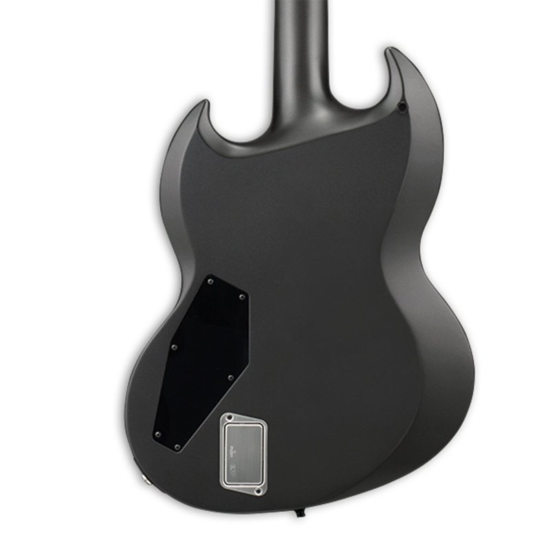 ESP - Solid-Body Baritone Electric Guitar, Viper Charcoal Metallic Satin #EIIVIPERBCHMS