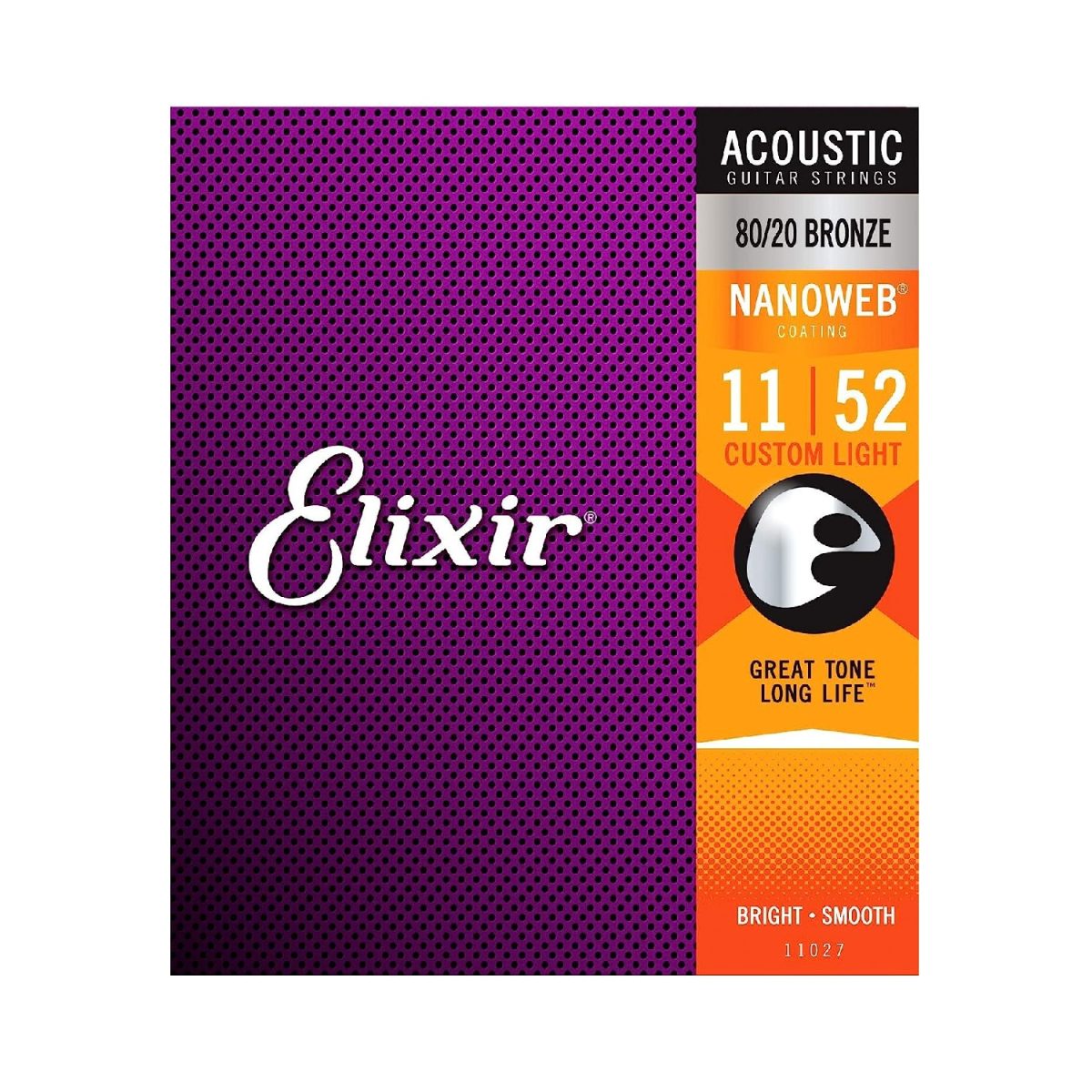 Elixir - Acoustic 80/20 Bronze With Nanoweb Coating - 11027