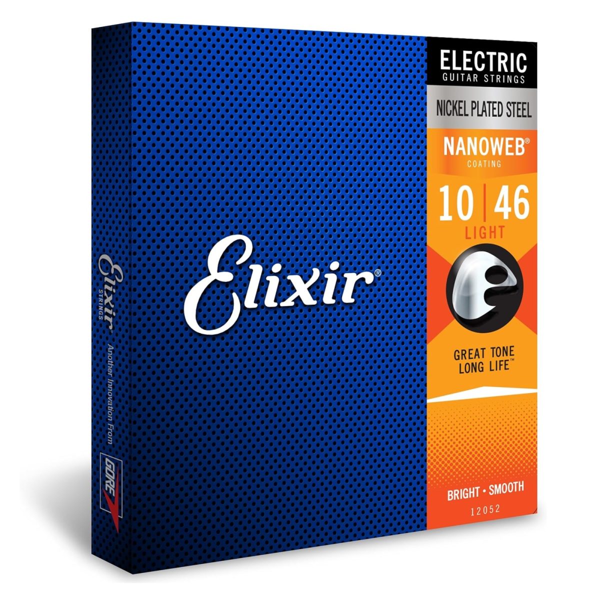 Elixir – 10-46 Electric Nickel Plated Steel w/ NANOWEB Coating – Light 12052