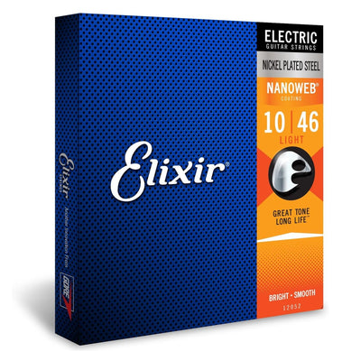 Elixir – 10-46 Électrique acier nickelé avec revêtement NANOWEB – Léger 12052