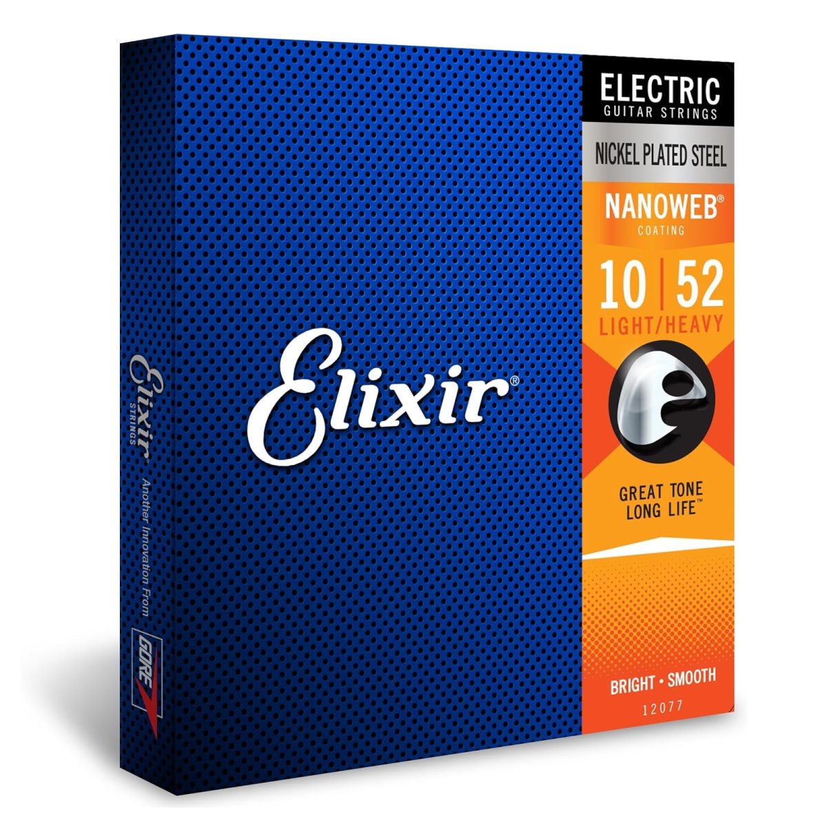 Elixir – 10-52 Electric Nickel Plated Steel w/ NANOWEB Coating – Light/Heavy 12077