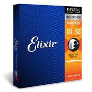 Elixir – 10-52 Electric Nickel Plated Steel w/ NANOWEB Coating – Light/Heavy 12077