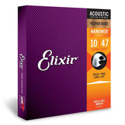 Elixir - 10-47 Phosphor Bronze Extra Light with Nanoweb Coating - 16002