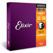 Elixir - 12-56 Phosphor Bronze Custom Light Medium with Nanoweb Coating - 16077
