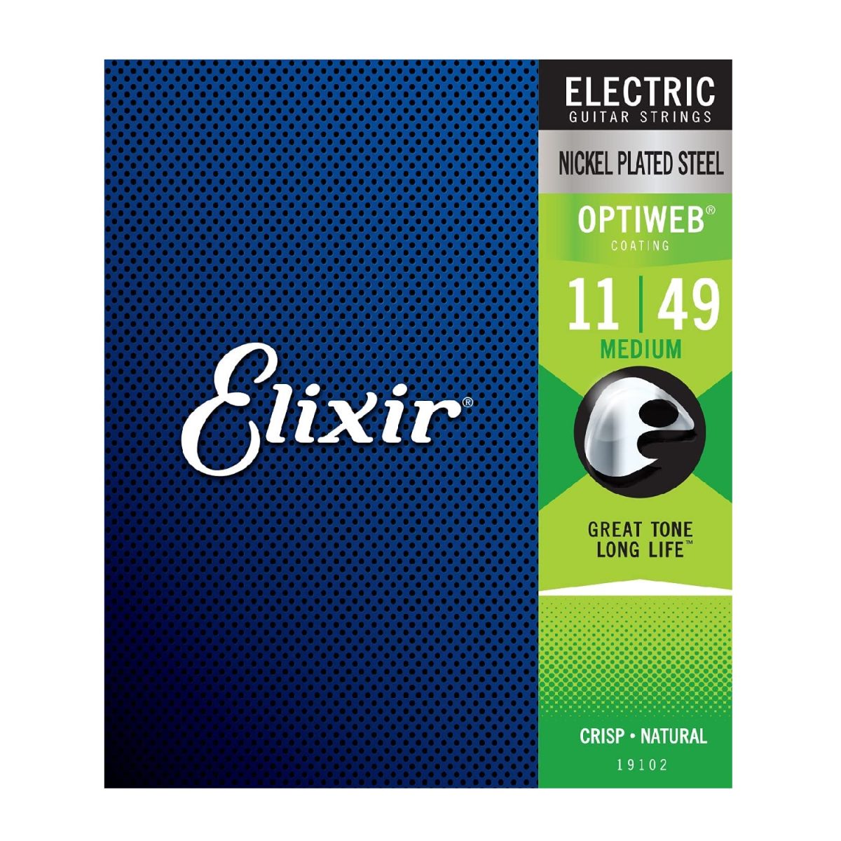 Elixir - Electric Guitar Strings with OPTIWEB Coating, Medium 19102
