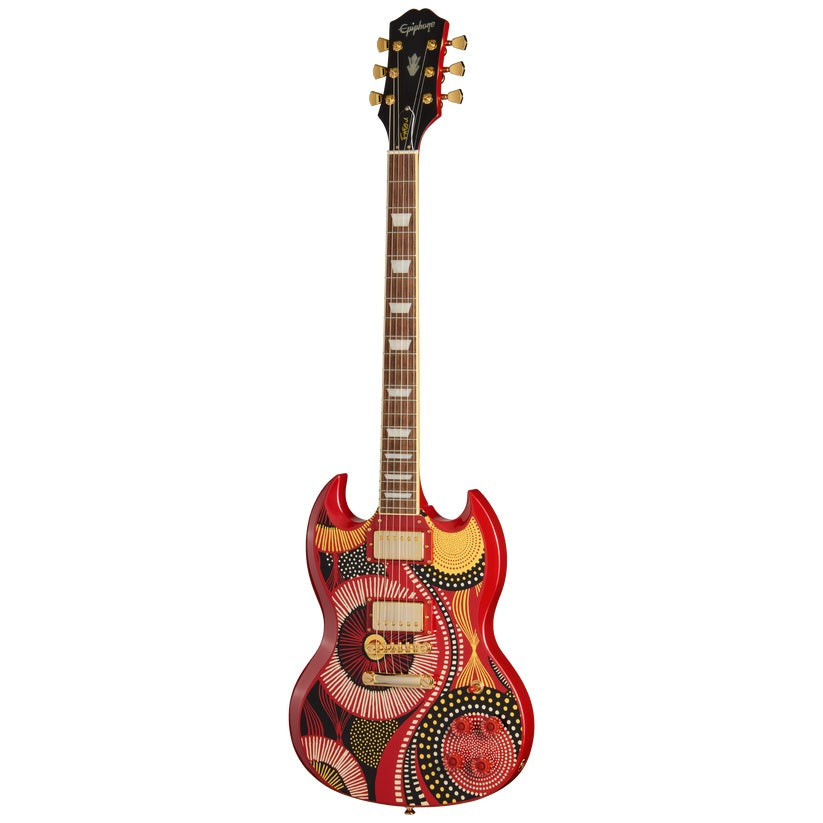Epiphone - Fatoumata Diawara SG - Ember Red with Malian Graphic #EIFDSGMGH1 — 1