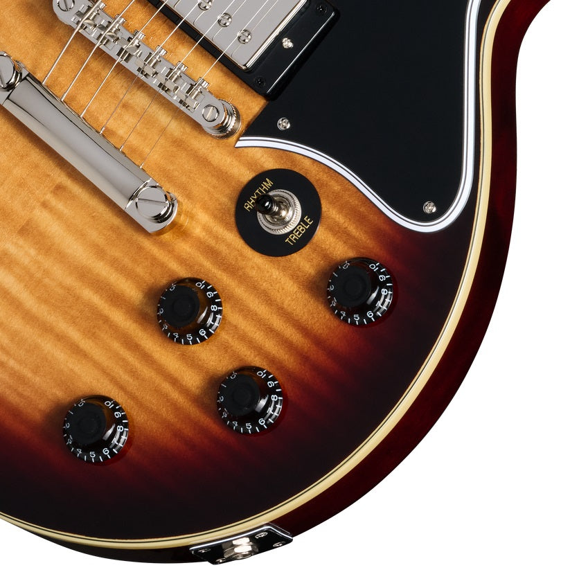 Epiphone - Les Paul Special Double Cut Figured - Bourbon Burst #EILSDFBONH1 — 7