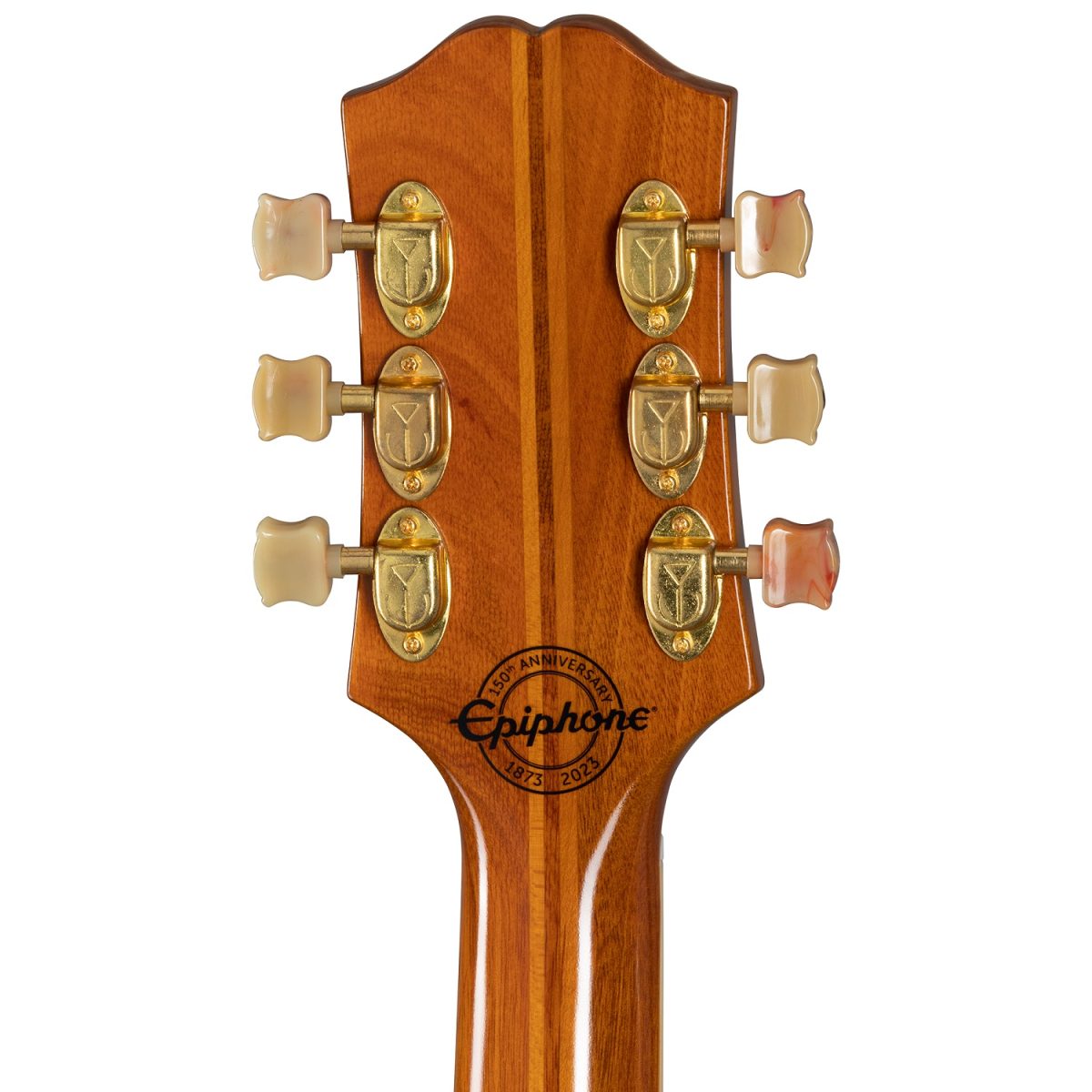 Epiphone - 150th Anniversary Zephyr DeLuxe Regent - Aged Antique Natural Head Back