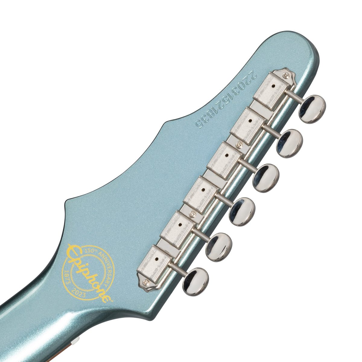 Epiphone - 150th Anniversary Wilshire - Pacific Blue Head Back