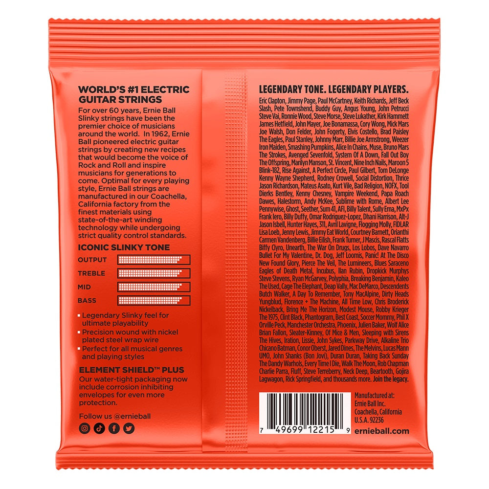 Ernie Ball - 10-52 Slinky Nickel Wound Electric Guitar Strings - Skinny Top Heavy Bottom #P02215