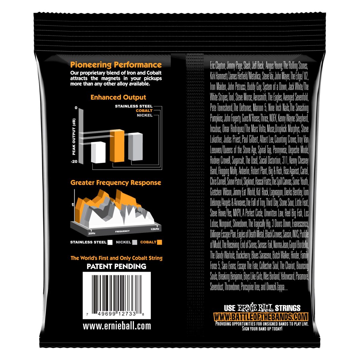 Ernie Ball - 45-105 Hybrid Slinky Cobalt Electric Bass Strings #P02733