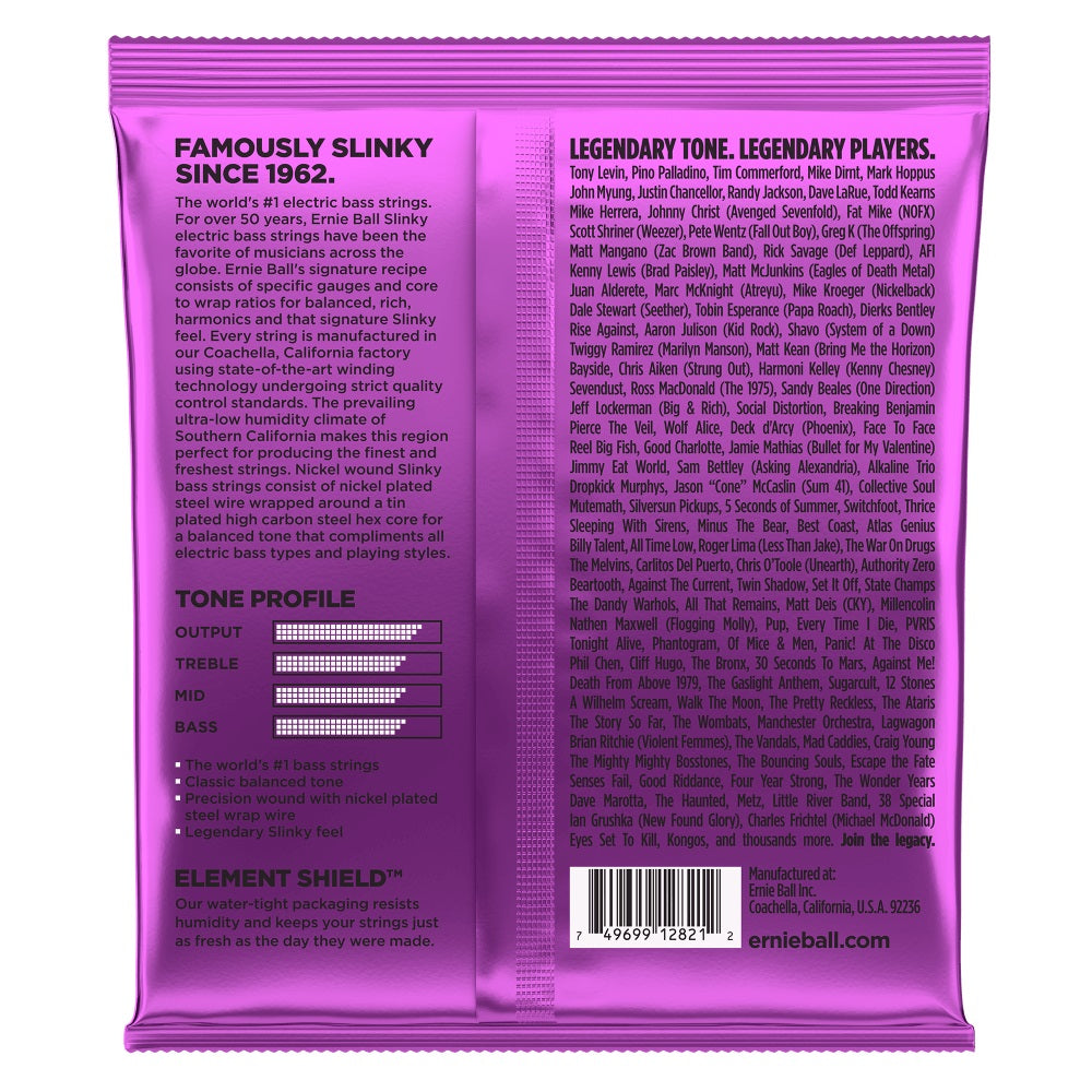 Ernie Ball - 50-135 Power Slinky 5-String Nickel Wound Electric Bass Strings #P02821