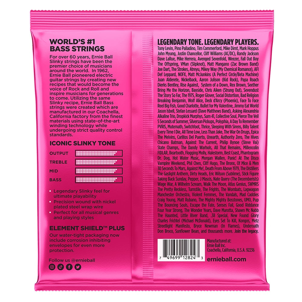 Ernie Ball - 40-125 Super Slinky 5-String Nickel Wound Electric Bass Strings #P02824