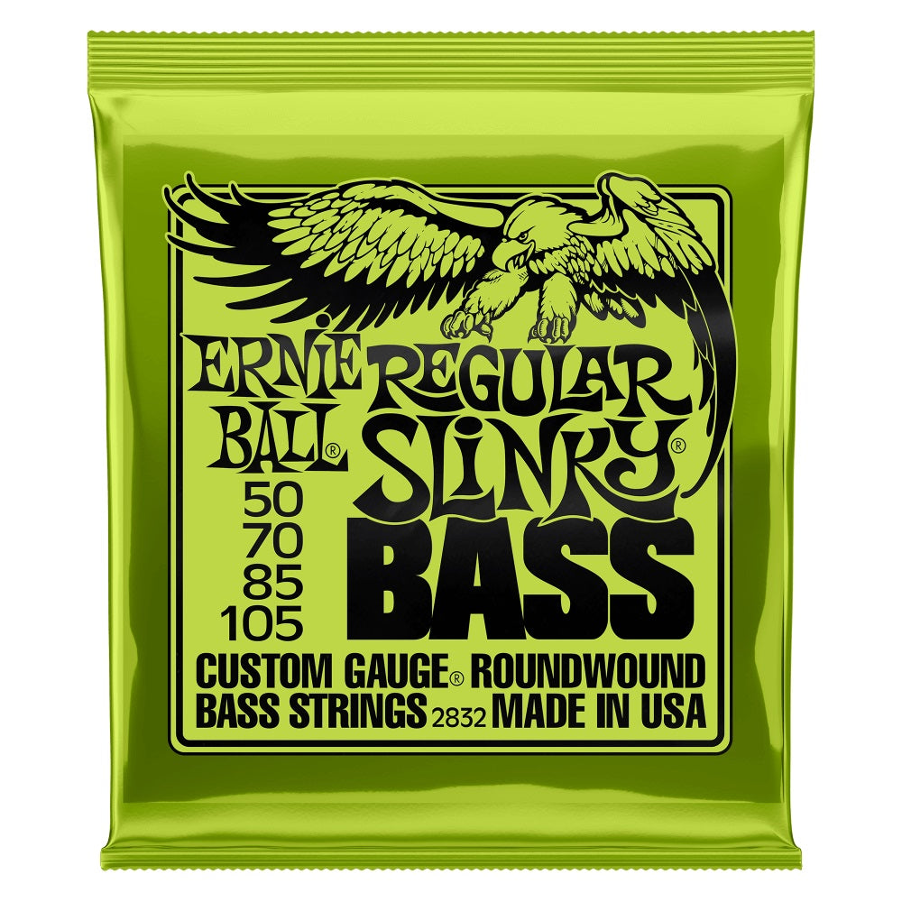 Ernie Ball - 50-105 Regular Slinky Nickel Wound Electric Bass Strings #P02832