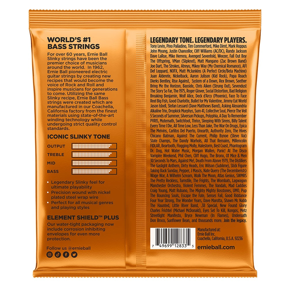 Ernie Ball - 45-105 Hybrid Slinky Nickel Wound Electric Bass Strings #P02833