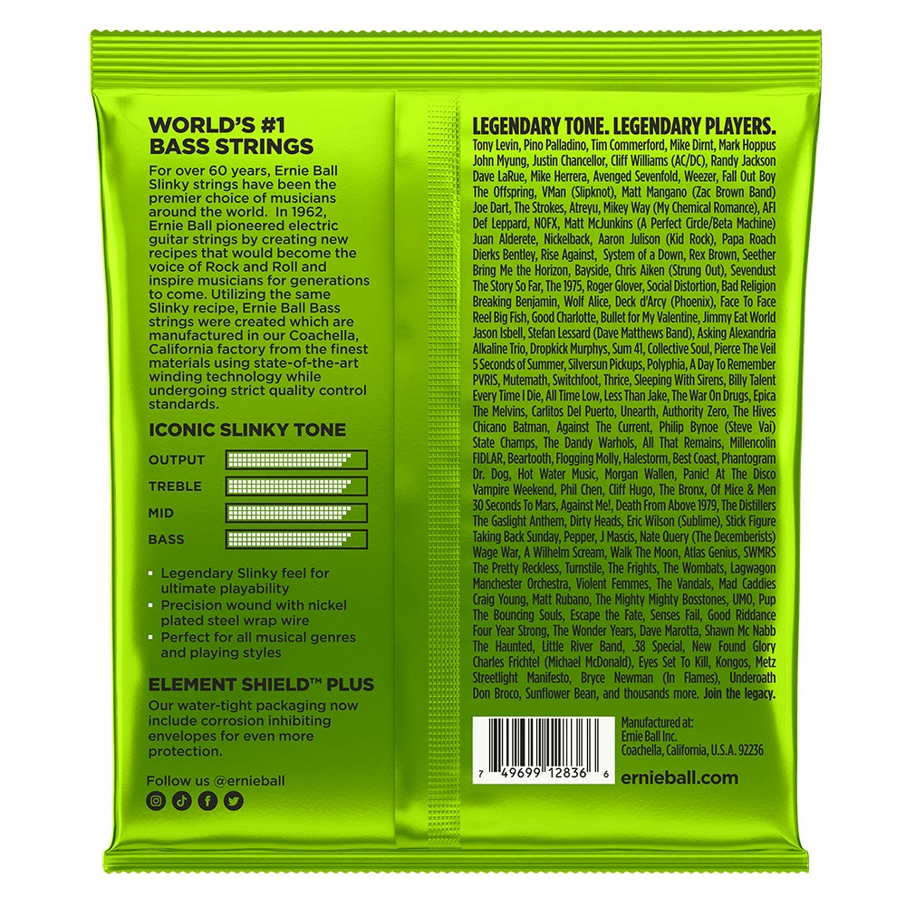 Ernie Ball - 45-130 Regular Slinky 5-String Nickel Wound Electric Bass Strings #P02836