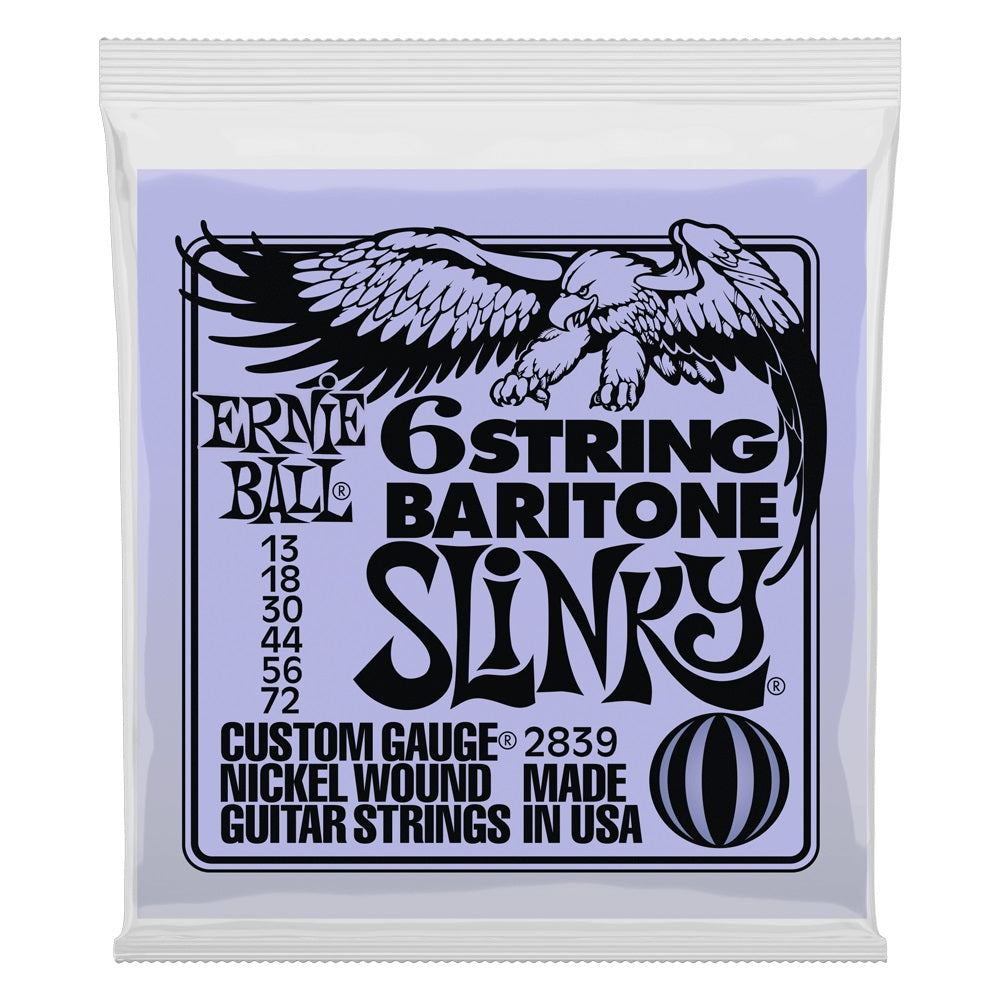 Ernie Ball - 13-72 Baritone Slinky 6-String Nickel Wound #2839
