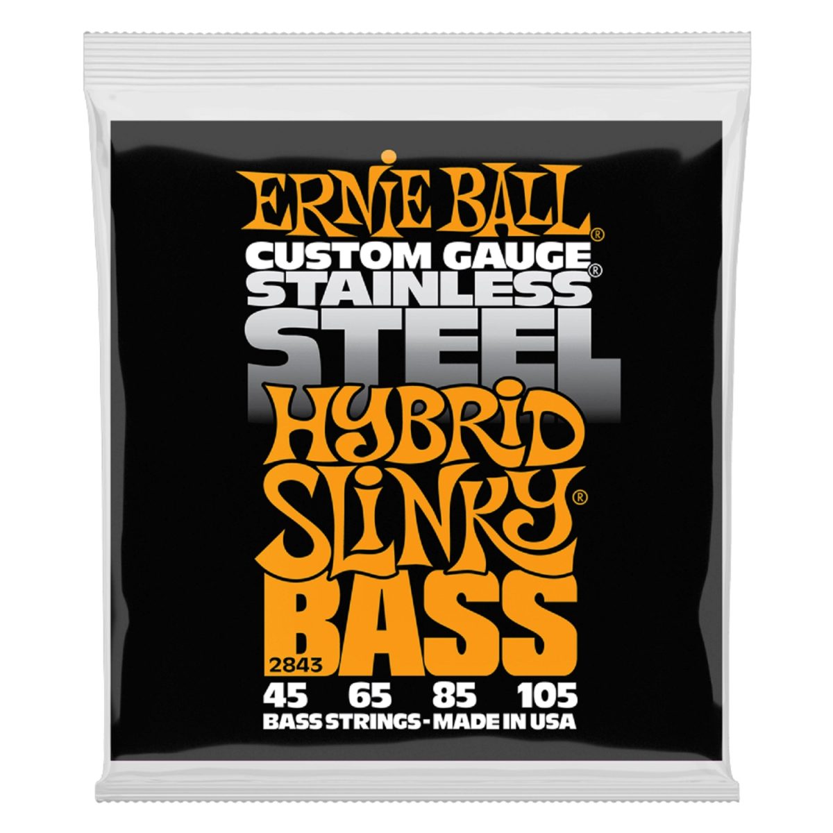 Ernie Ball - 2843 - 45-105 Electric Bass Hybrid Slinky Stainless Steel Strings