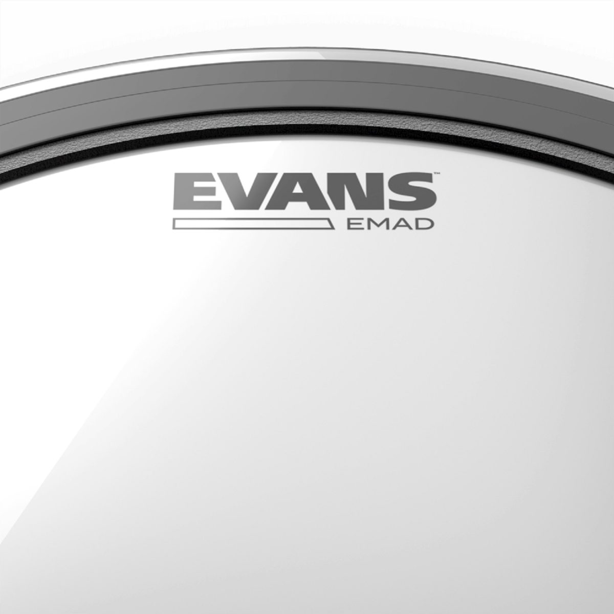 Evans - EMAD 22" Clear Bass Drumhead - BD22EMAD Label