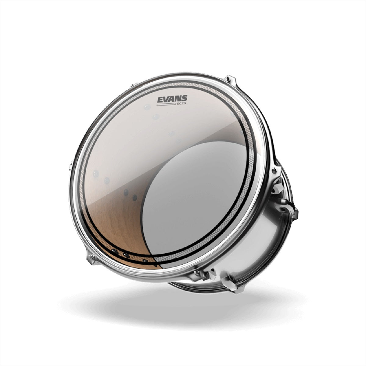 Evans - 12" 13" 16" EC2S Clear Standard Tom Pack - ETP-EC2SCLR-S On Tom