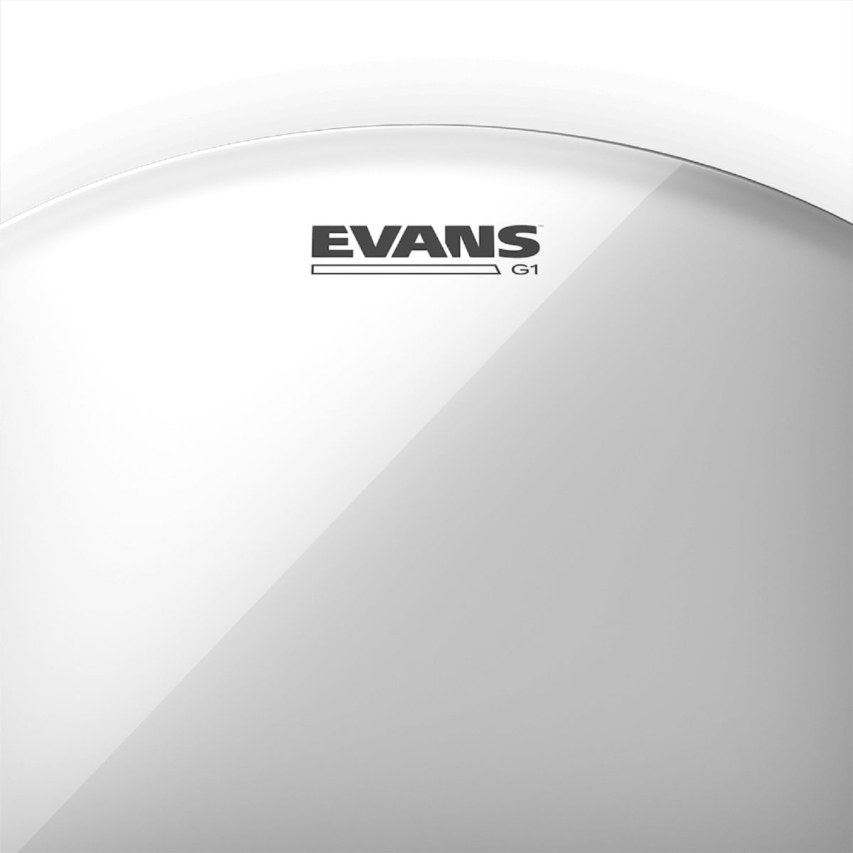 Evans - G1 Clear Drumhead - TT-G1 Label