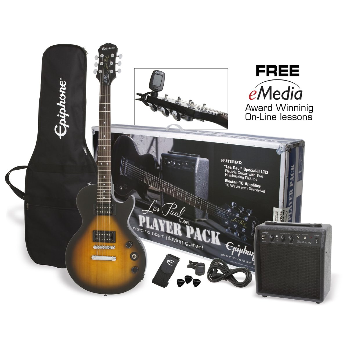 Epiphone Les Paul Special II Player Pack - Vintage Sunburst