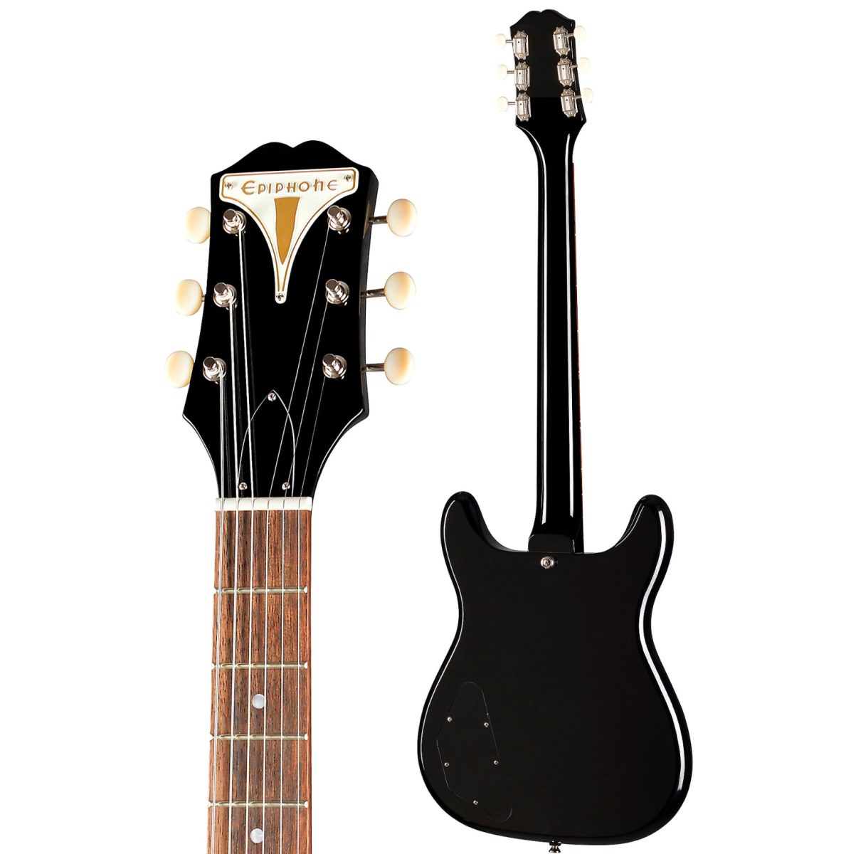 Epiphone Wilshire P-90 - Ebony - EOWLEBNH-neck