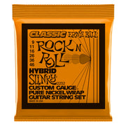 Ernie Ball - 9-46 Hybrid Slinky Classic Rock n Roll Pure Nickel Wrap Electric Guitar Strings