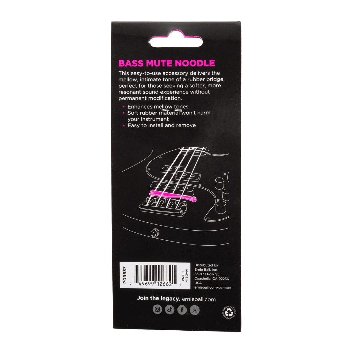 Ernie Ball - Mute Noodle Bass