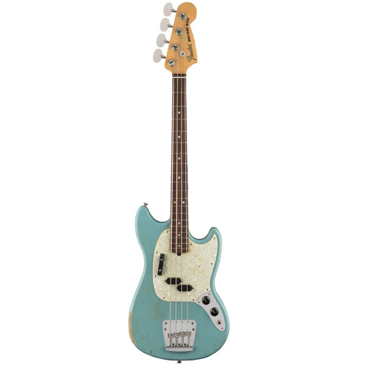 Fender JMJ Road Worn Mustang Bass Daphne Blue- 0144060390
