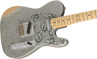 Fender - Brad Paisley Road Worn Telecaster - Argent scintillant #0145902317