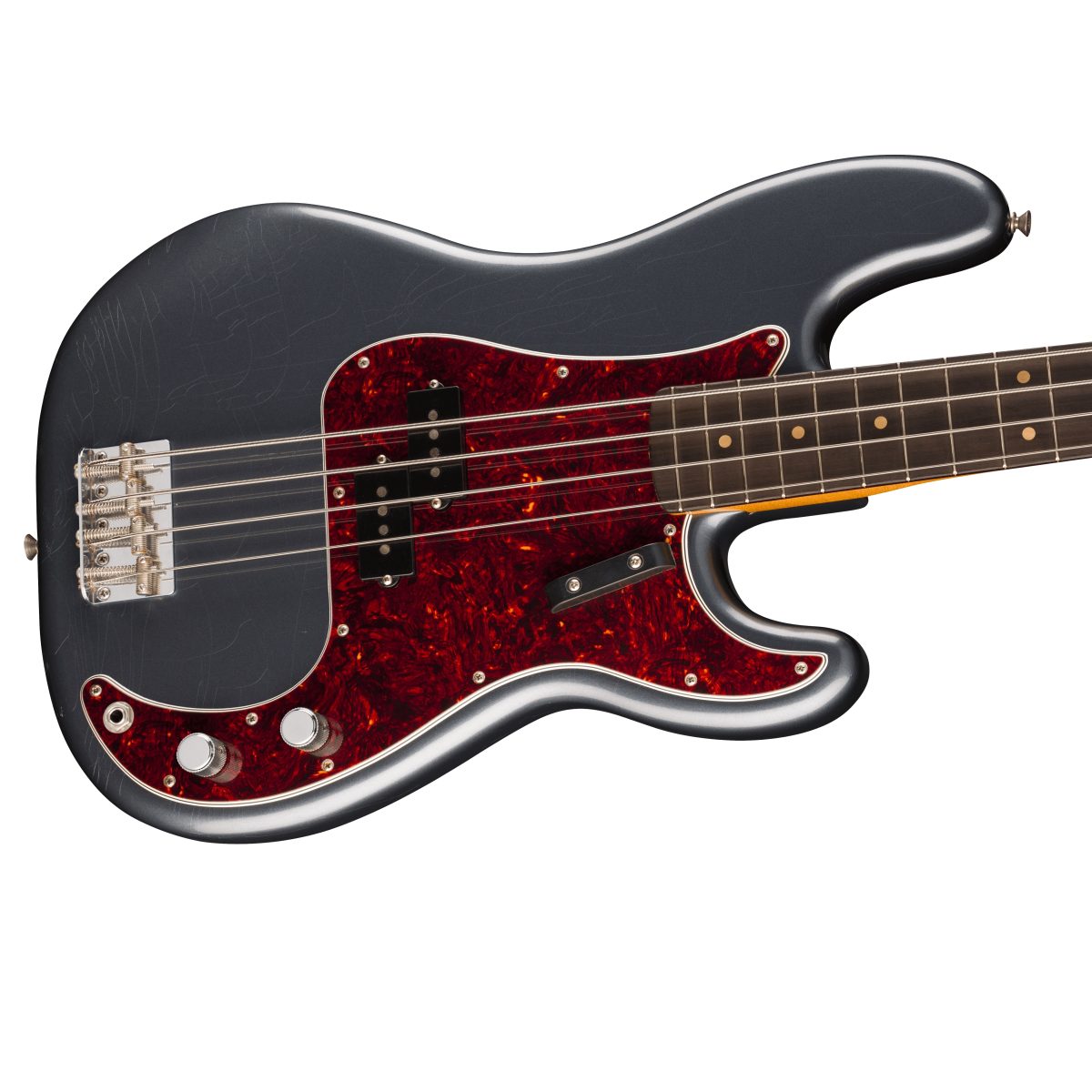Fender - Limited Edition Vintera II Road Worn '60s Precision Bass - Charcoal Frost Metallic #0149090369