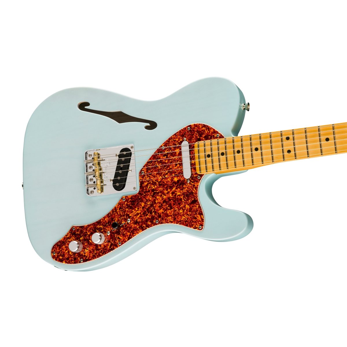 Fender - Limited Edition American Professional II Telecaster Thinline - Transparent Daphne Blue #0171022726