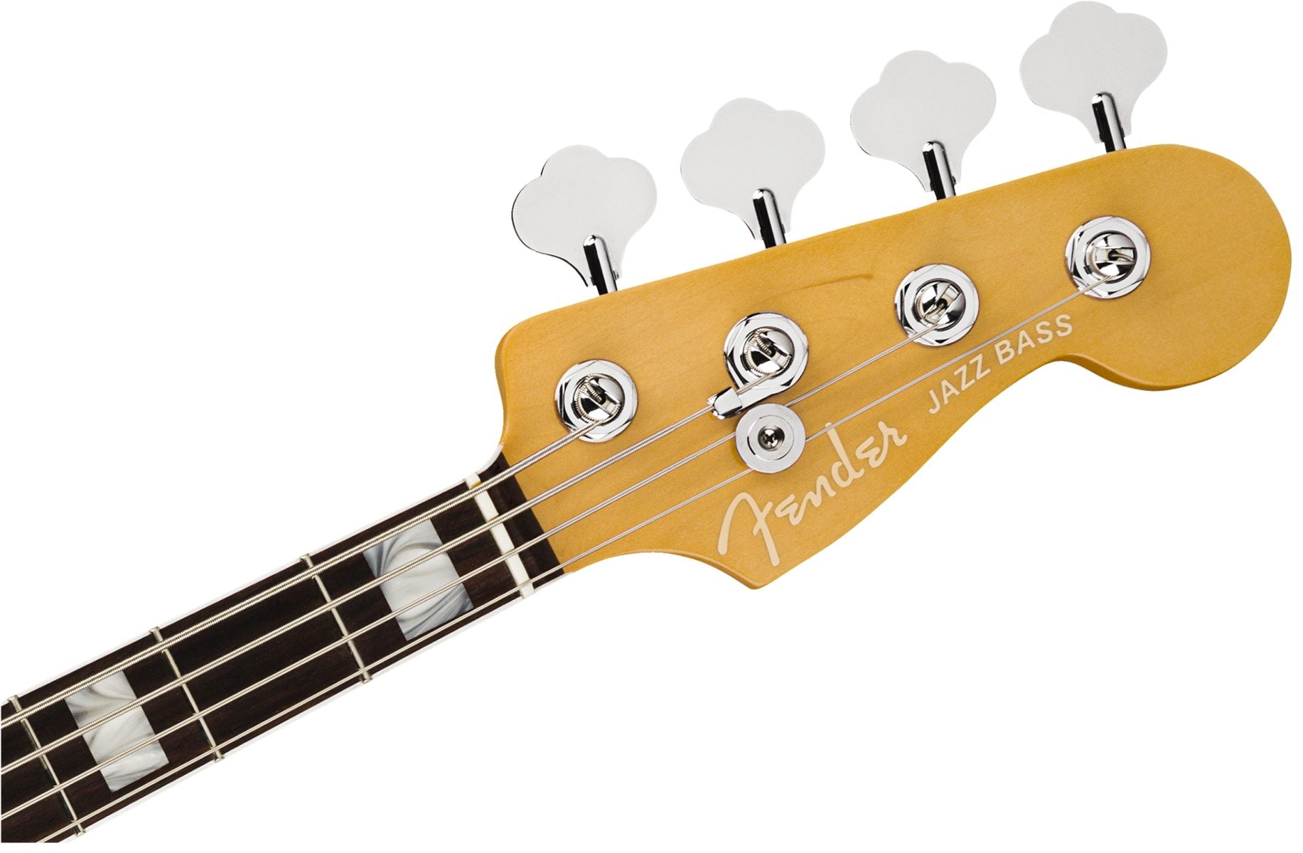 Fender American Ultra Jazz Bass – Arctic Pearl head