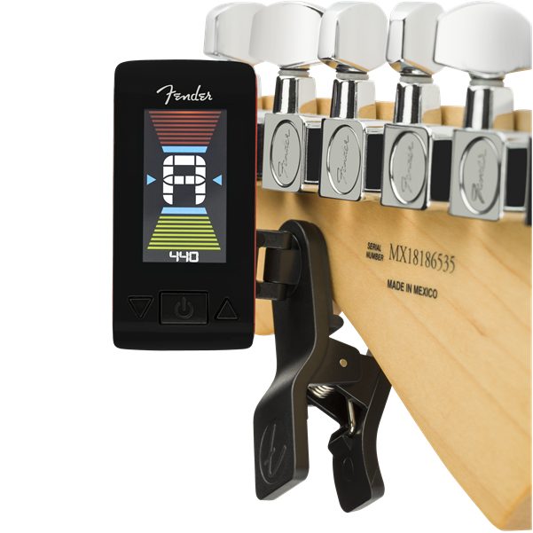 Fender Original Tuner Fiesta red - 0239979004 back on a guitar