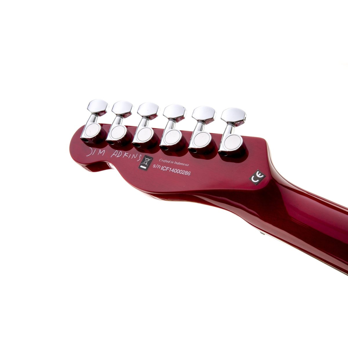 Fender - Jim Adkins JA-90 Telecaster Thinline - Crimson Red Transparent #0262354538