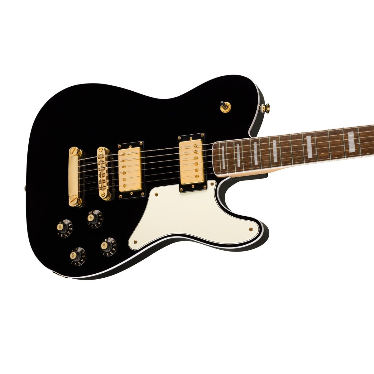 Squier - Limited Edition Paranormal Troublemaker Telecaster Deluxe - Black #0377026506