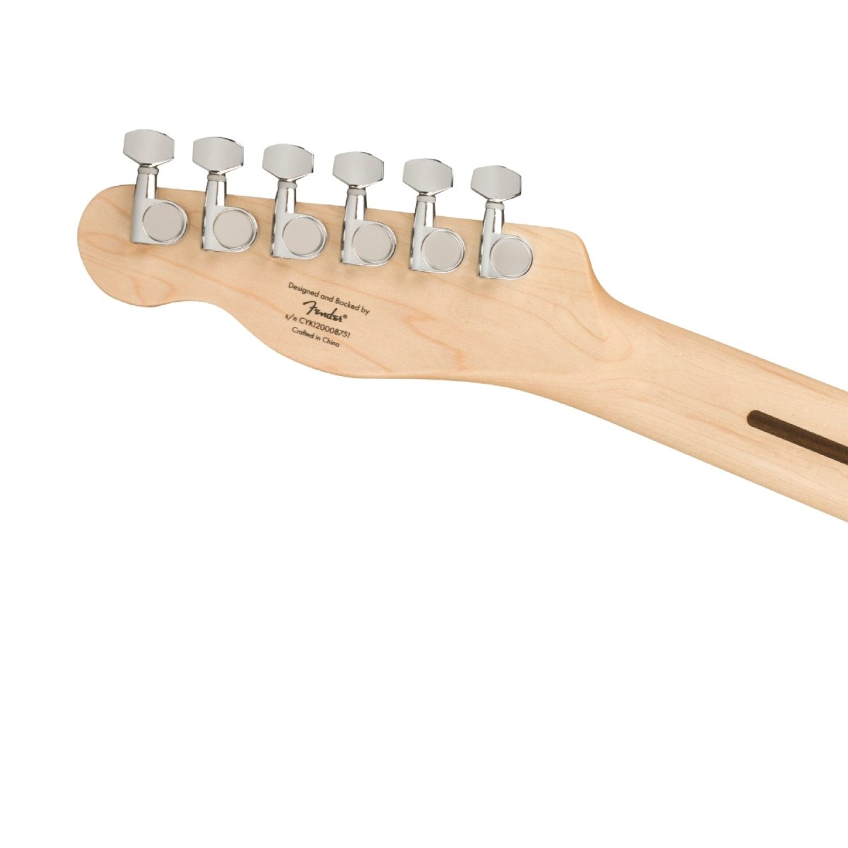 Squier - Affinity Series Telecaster Deluxe - Charcoal Frost Metallic - 0378250569 Head Back