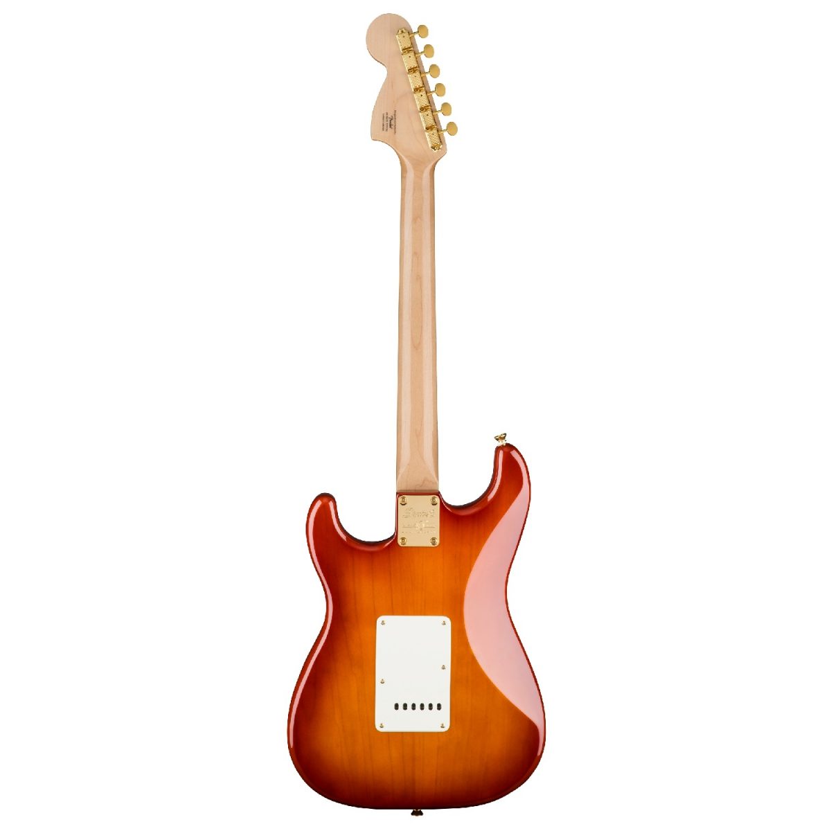 Squier - 40th Anniversary Stratocaster®, Gold Edition - Sienna Sunburst - 0379410547 Back