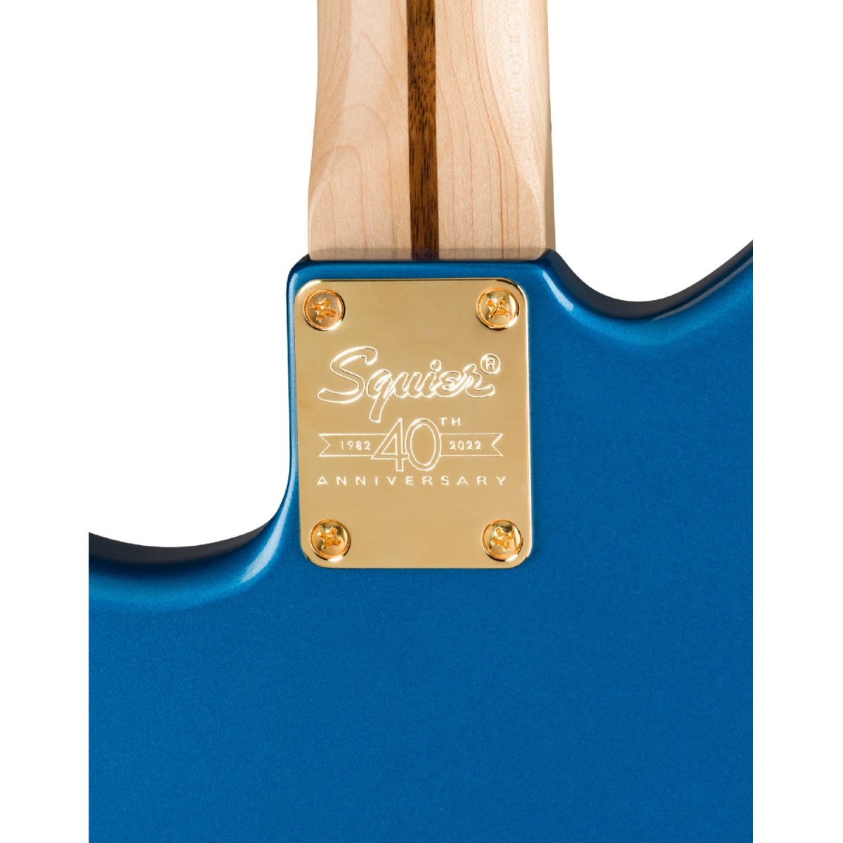 Squier - 40th Anniversary Jazzmaster®, Gold Edition - Lake Placid Blue - 0379420502 Logo