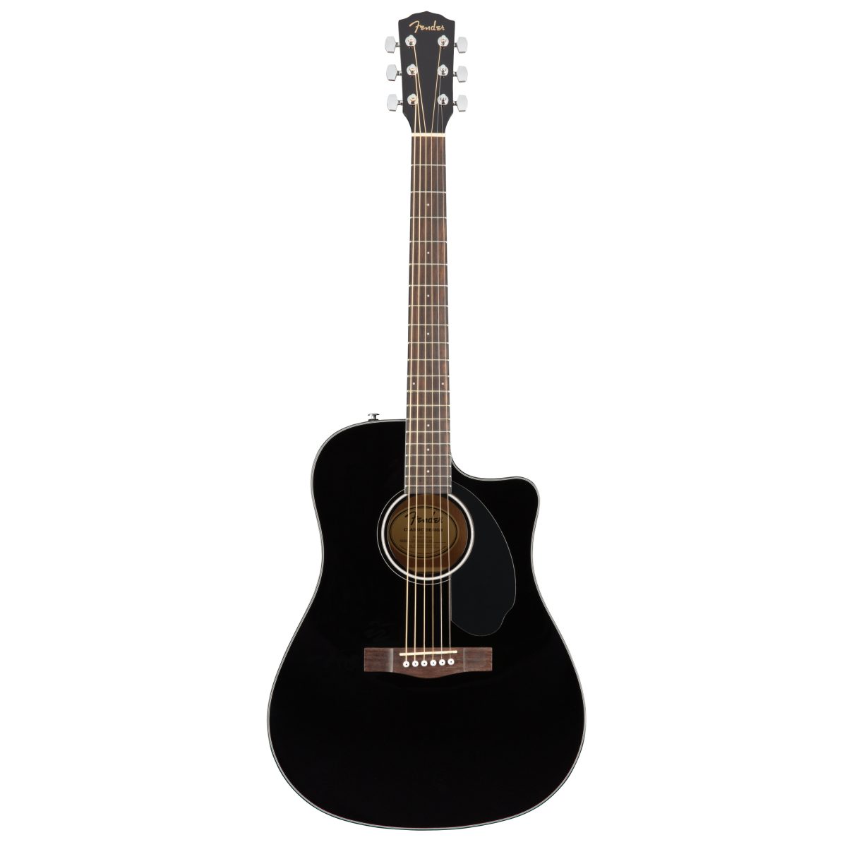Fender - CD-60SCE Dreadnought Acoustic-Electric - Black #0970113006