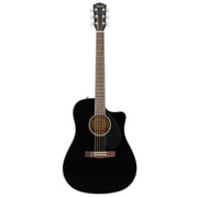Fender - CD-60SCE Dreadnought Acoustic-Electric - Black #0970113006